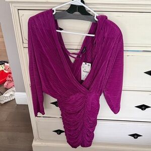 Zara Magenta Mini Dress